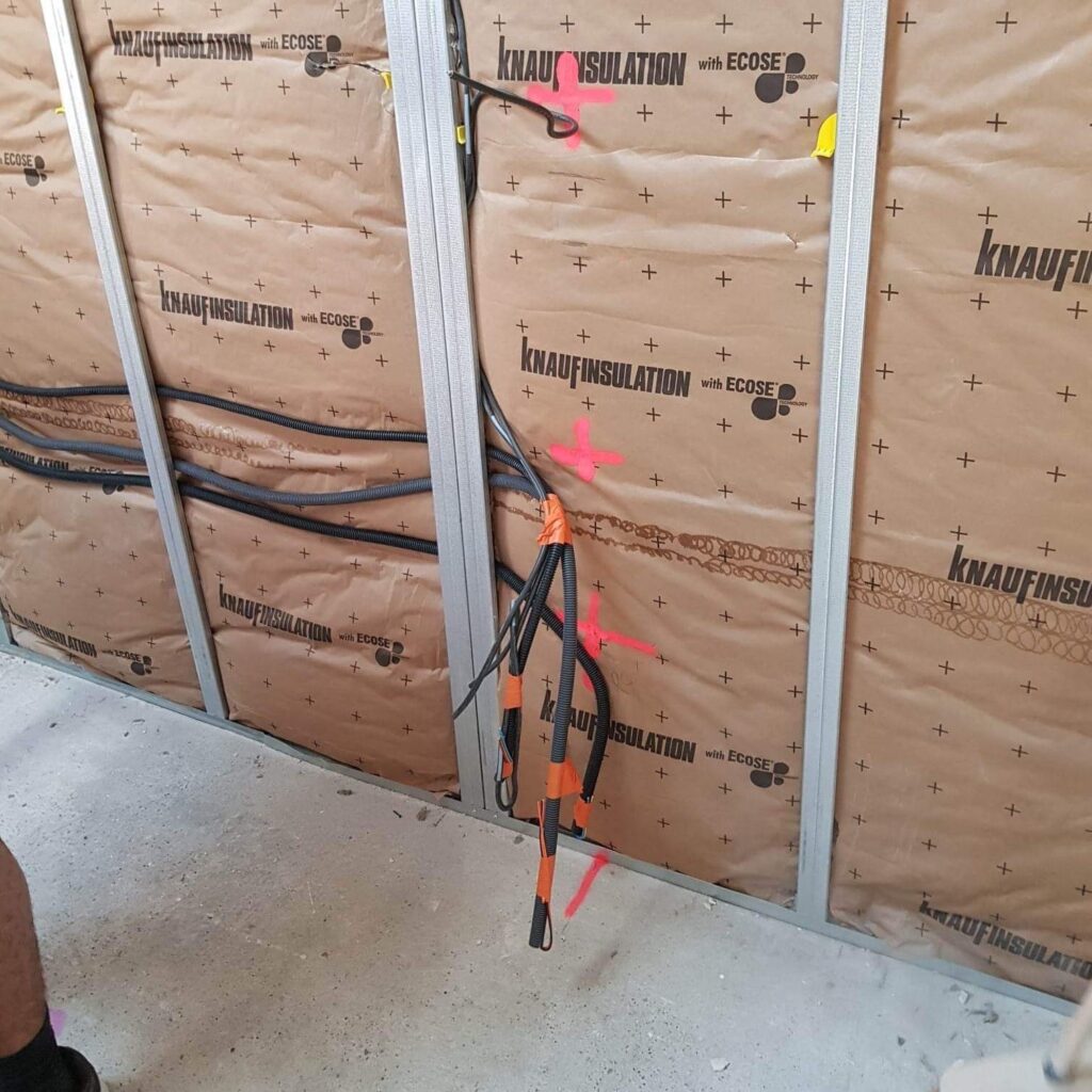 Garage en cours de transformation en suite parentale