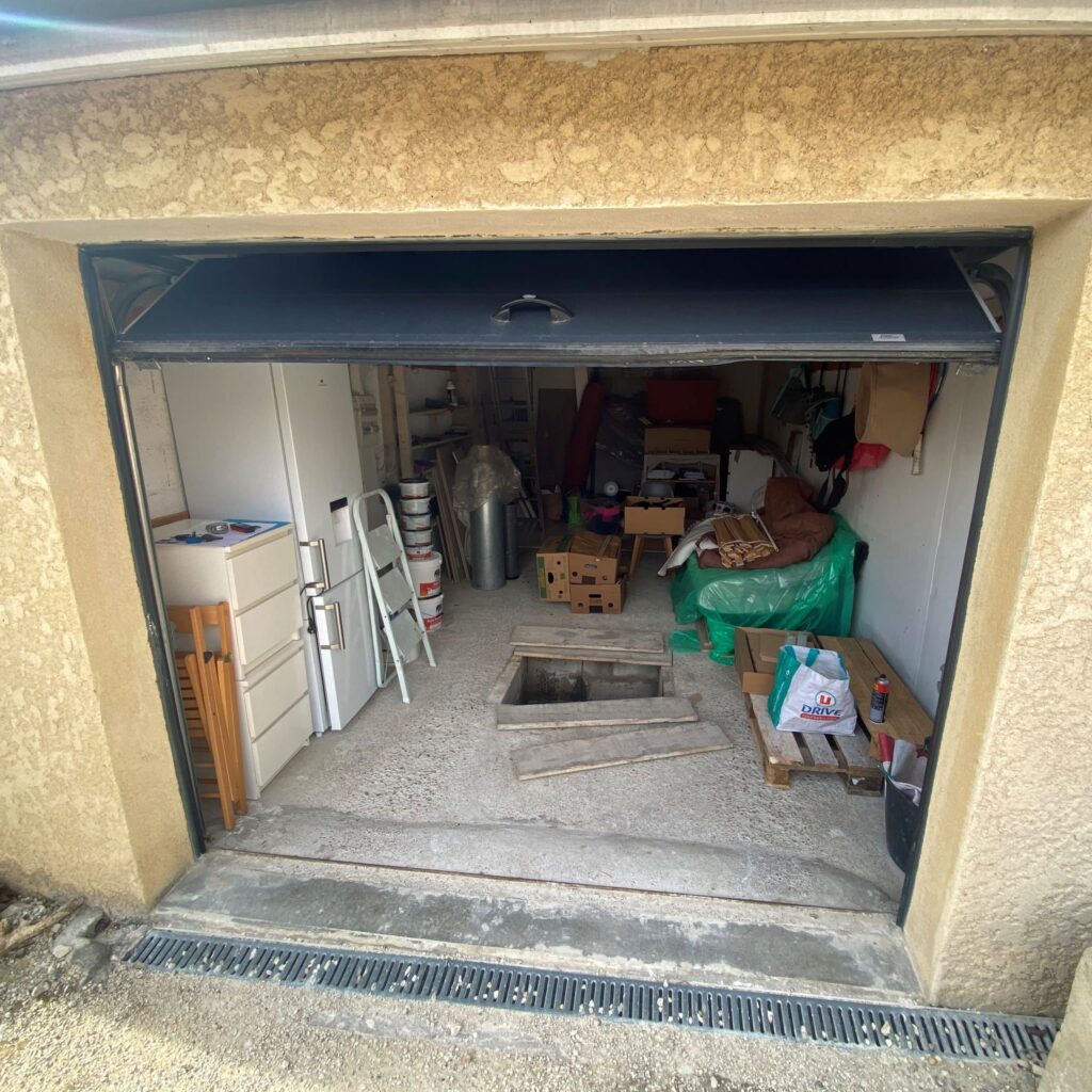 Garage avant transformation en suite parentale