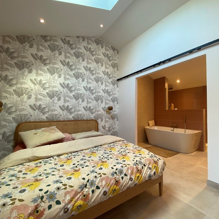 Chambre créée après transformation du garage